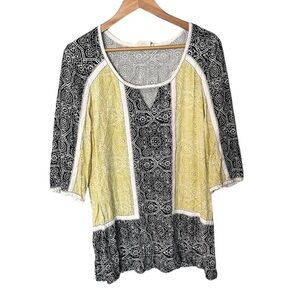 Anthropologie Lilka Floral Patchwork Tunic